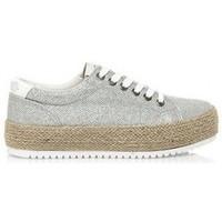 mtng 69223 womens shoes high top trainers in silver