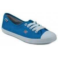 mtng mustang canvas womens shoes trainers in blue