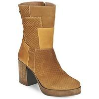 mtng maggyla womens low ankle boots in brown