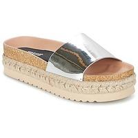 mtng mercol womens mules casual shoes in silver