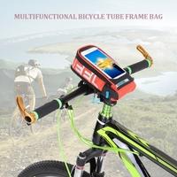 Multifunctional Bicycle Tube Frame Cycling Pannier Bike Bag Touchscreen Phone Holder Bag