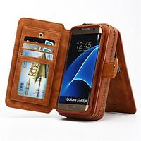 Multi-functional Removable Portable Genuine Leather Wallet Case For Samsung Galaxy S8 S4 S5 S6 Edge Plus S7 Edge