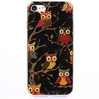 multi black cartoon owl tpu protection back cover case for iphone 77 p ...