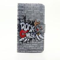 Musical Instruments Pattern PU Leather Full Body Case with Stand and Card Slot for LG G5