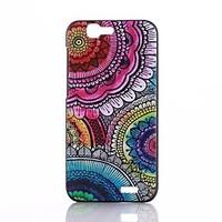 Multicolor Mandala Flower Pattern PC Hard Back Cover Case for Huawei Ascend G7