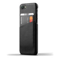 Mujjo-Smartphone covers - Leather Wallet Case iPhone 7 - Black