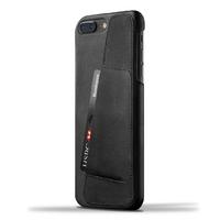 Mujjo-Smartphone covers - Leather Wallet Case iPhone 7 Plus - Black