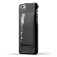Mujjo-Smartphone covers - Leather Wallet Case iPhone 6s - Black