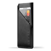Mujjo-Smartphone covers - Leather Wallet Sleeve iPhone 7 - Black