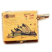 music box square leisure hobby wood childrens girls