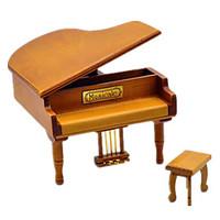 Music Box Piano Holiday Supplies Wood Unisex