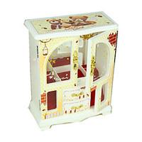 music box square leisure hobby wood childrens girls