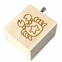 Music Box Square Holiday Supplies Wood Unisex