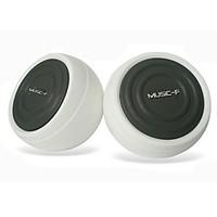 Music-M-9 High Quality Stereo USB 2.0Multimedia Speaker (White)