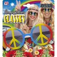 Multicolor Love & Peace Glasses Dress-up Novelty Glasses Specs & Shades For