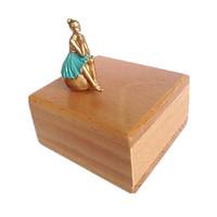 Music Box Square Holiday Supplies Wood Resin Unisex