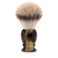 Muhle Synthetic Silvertip Fibre Shaving Brush With Extra Large Imitation Horn Handle