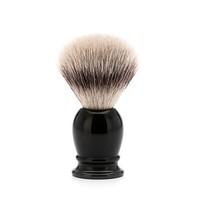 Muhle Synthetic Silvertip Fibre Shaving Brush With Medium Black Resin Handle