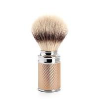 Muhle Synthetic Silvertip Fibre Shaving Brush With Rosegold and Chrome Barrel Handle