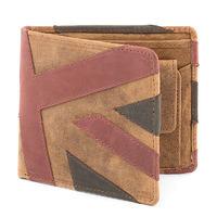 Mustard Union Jack Leather Wallet