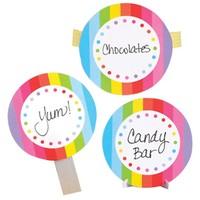 multi coloured party label kit