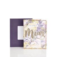 Mum Purple & Green Floral Birthday Card