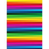 Multicoloured Striped 24 Sheet Gift Wraps