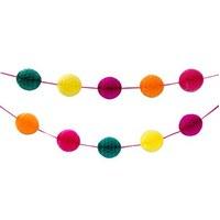 Multi-Coloured Hanging Honeycomb Garland