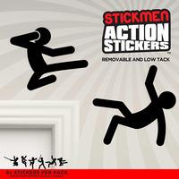 Mustard Stickmen Action Stickers