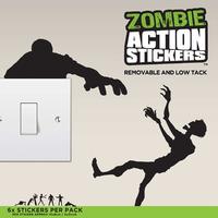 Mustard Zombie Action Stickers