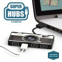 Mustard Camera Super Hub 4 Ports USB Hub