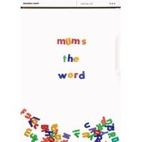 mums the word mothers day card