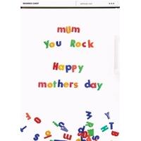 mum you rock mothers day card