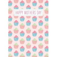 mums cupcakes mothers day card md1021