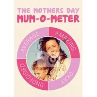 mum o meter photo mothers day card