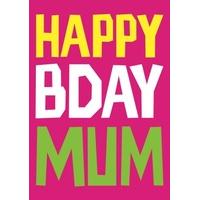 mum birthday card