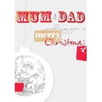 Mum Dad | Christmas Card | BO1067
