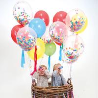 Multi-Coloured Balloon Kit with Streamers