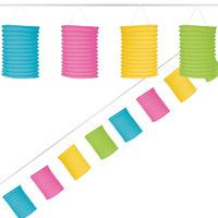 multi coloured lantern garland