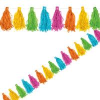 multi coloured tassel garland