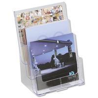 Multi-Tier (A4) Literature Holder with 3 Pockets for Wall or Desktop