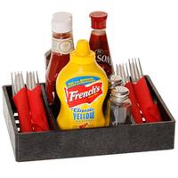 multi purpose condiment server charcoal case of 12