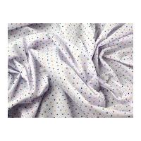 multicoloured spotty print polycotton dress fabric 2mm spots