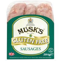 Musks Newmarket Gluten Free Sausages 6 Pack