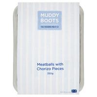 muddy boots angus meatballs with chorizo pieces