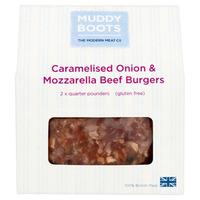 Muddy Boots Caramalised Onion & Mozzarella Burger 2 Pack