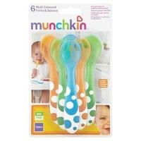 Munchkin 6Pk Multi Coloured forks and spoons