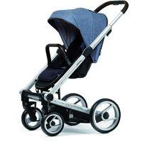 Mutsy Igo Farmer Silver Pushchair-Fishbone Blue Sky (New)