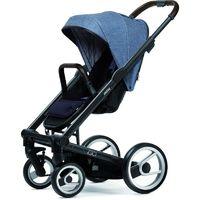 Mutsy Igo Farmer Black Pushchair-Fishbone Blue Sky (New)