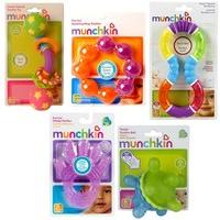 Munchkin Teethers - 5 Pack (Fun Ice Ring Teether, Twisty Teether Ball, Barbell Teether, Twisty Figure 8 Teether & Fun Ice Chewy Teether)